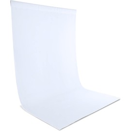 Zdada White Backdrop Screen Background,7x10ft/2.1x3M Collapsible Background Photography，Washable Polyester Photography Backdrop for Photo Studio, Live Streaming, Zoom Meeting, Gaming(Backdrop Only)