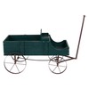 Shine Company Decorative Large Buckboard Wagon Garden Planter - Green