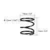 TOP-VIGOR 10Pcs Compression Spring, 1.2mm Wire Dia, 15mm OD, 15mm