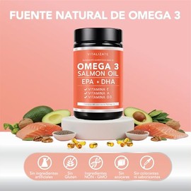 Omega 3 Platinum - Suplemento Potenciado (Fish Oil, Aceite de Salmon, EPA + DHA) - Fórmula de Omegas Avanzada - DHA y Omega 3 Fish Oil Certificado Con 60 Cápsulas