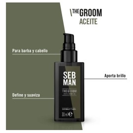 Tratamiento Aceite Cabello Barba Sebastian The Groom 30 Ml