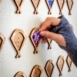 Wooden Baseball Stadiums Checklist - 30 Ballparks Bucket List - Includes Secure Photo Maker - 24 x 20 in - Easy to Use, Built to Last and Uniquely Yours