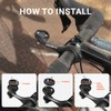CooSpo Bicycle Computer Mount, Quick Release Mount for Garmin, Wahoo,