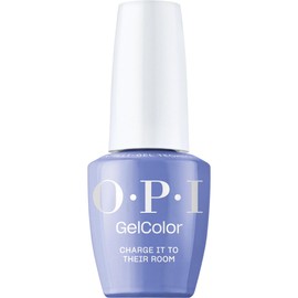 OPI GelColor Charge It to Their Room | Opaque Bright Purple Crème UV Cure Gel Nail Polish | Vegan & HEMA Free, Long Lasting, High Shine