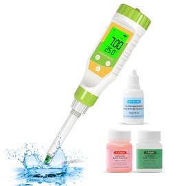 GISNPA Digital pH Meter for Food Hot sauce canned food pH tester 0.01 Resolution High Accuracy Food pH Tester with Backlit LCD Display and ATC for Meat, Bread, Canning, Brewing, Cheese, Solid Sampling