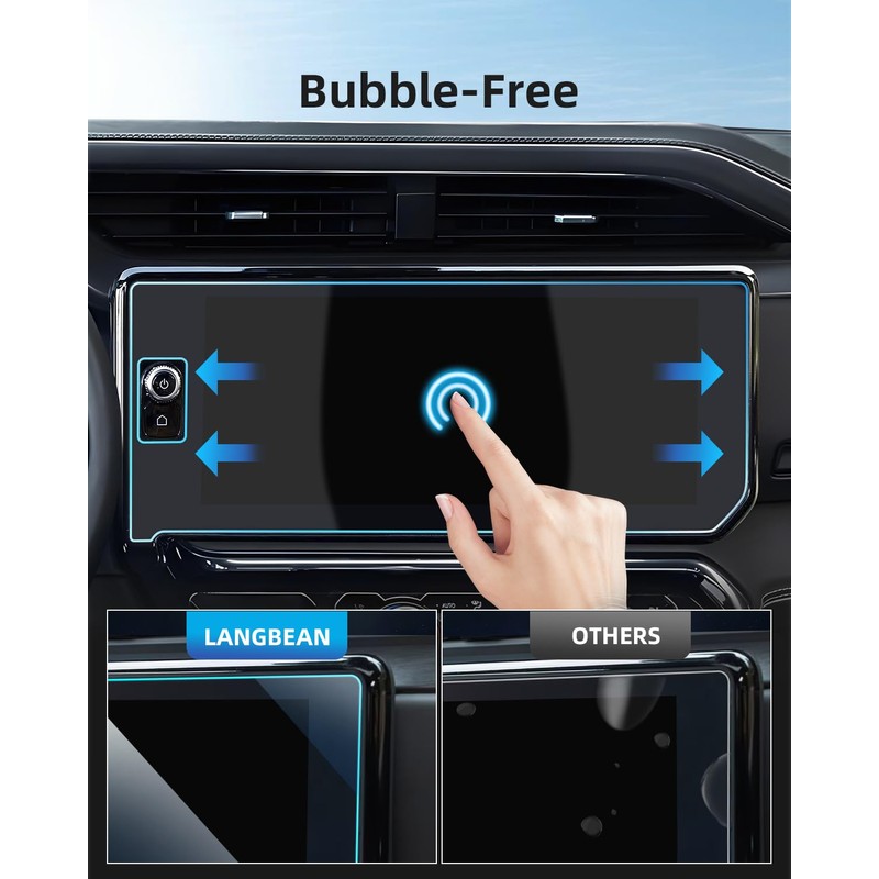 LANGBEAN 3PCS Screen Protector for 2022-2025 GMC Sierra 1500 13.4