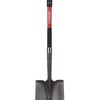 Radius Premium D-Handle Round-Point Shovel, Steel Shaft