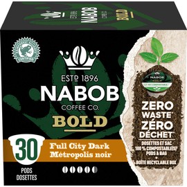 Nabob Full City Dark Coffee 100% Compostable Pods, 292g