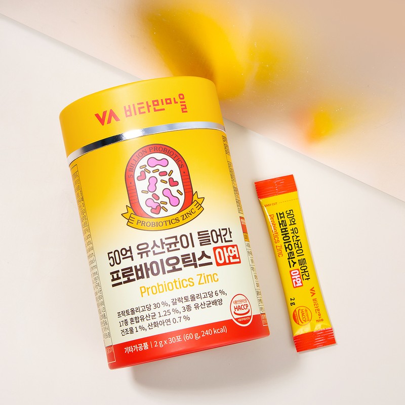 Vitamin Village Probiotics Zinc containing 5 billion lactic acid bacteria