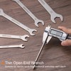 sourcing map Thin Open End Wrench 18mm x 21mm Metric