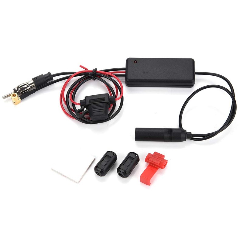 Car Antenna Amplifier AM FM Adapter Car Aerial Booster Amplifier