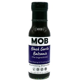 MOB Sauce Black Garlic Balsamic – Glaze, Dipping, and Finishing Sauce That’s Vegan, Gluten-Free with Natural Ingredients Free of Preservatives – 9 fl oz