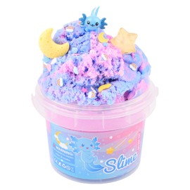 Axolotl Cloud Slime Kit, with Blue Axolotl Slime Charms, 10 oz Scented Cloud Slime, Soft, Fidget Toys, Party Favors for Girls and Boys, Goodie Bag Stuffers