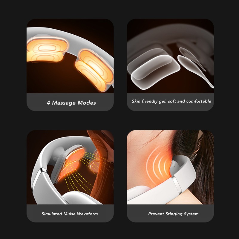 Intelligent Neck Massager Multifunction Hot Compress Pulse Heating Neck Massager