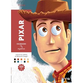 Pixar - 100 dessins à révéler [ Adult coloring book ] (French Edition)