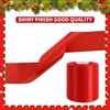 LATERN 20M Christmas Satin Ribbon, 10.2CM Width Thick Satin Ribbon