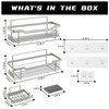 BATHDESIGN Shower Caddy Shelves Organizer Rack, 3 Pack Shower Caddy