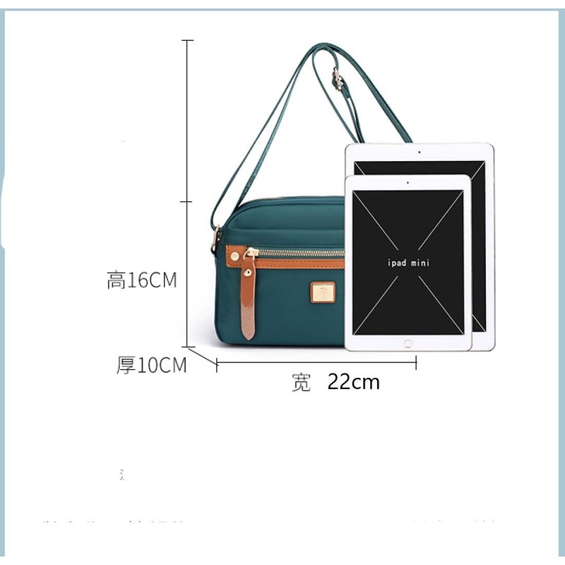 JIANLINST Women's Shoulder Bag, Mini Bag, Nylon, Waterproof, Wallet, Pochette,