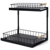 VESTCDF Under Sink Organizer, 2-Tier Pull-Out Cabinet Storage Shelf, Multi-Purpose