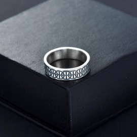 Lattd Basketball Ring for Men 925 Sterling Silver Sports Band Ring for Boys Jewelry Gift, Sterling Silver, No Gemstone