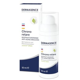 DERMASENCE Chrono Retare Anti-Ageing Emulsion 50ml Smoothing Day Cream for Mature Skin Improves Elasticity and Complexion, Moisturises, Matte, Vegan, Fragrance-Free, for Face and Neck
