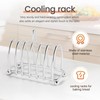 Zicojia Toast Bread Rack Holder 6 Stainless Steel Toast Rack