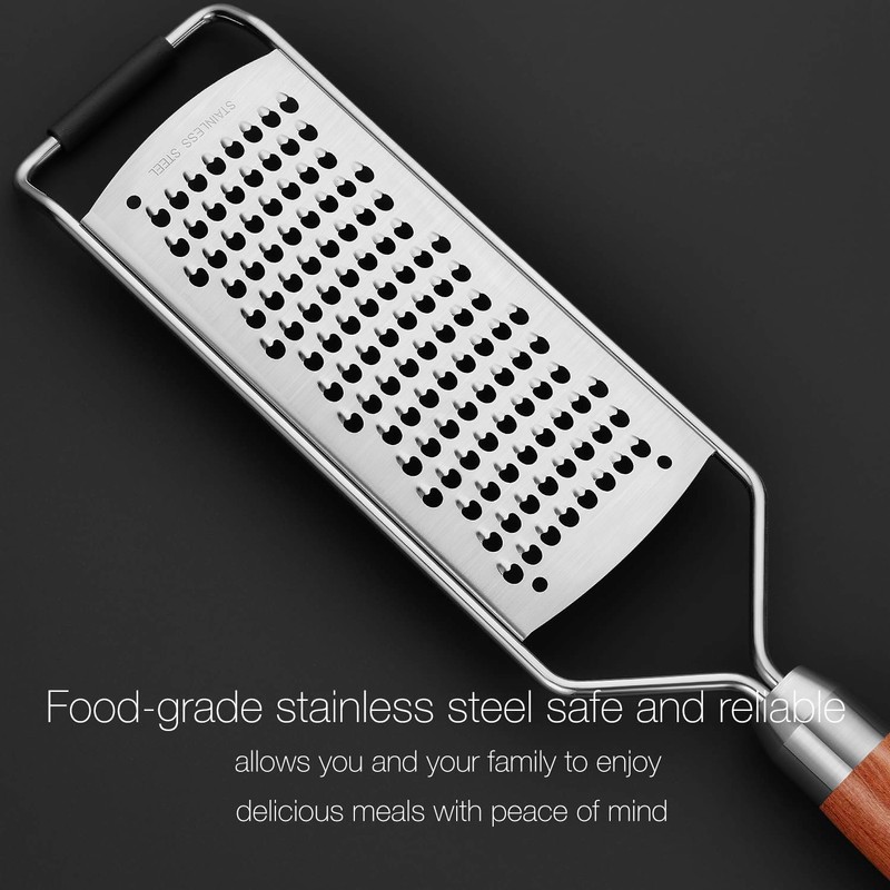 KULUNER Professional-Grade Lemon Zester with Fine Blades, Lightweight Cheese/Vegetable Grater,