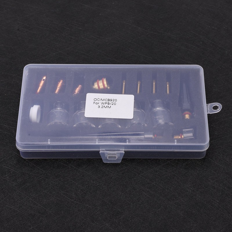 Welding Torch Accessories Kit Glass Cup Nozzle Brass Consumables for