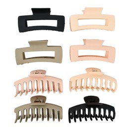 8 Piezas Pinzas Para Cabello, Pasador Grande Para Mujer, Pinzas Para El Cabello Antideslizantes, Pinzas Pelo Mujer para peinados gruesos finos medianos finos pequeños (A)