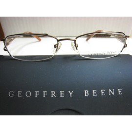 GEOFFREY BEENE EYEGLASS FRAMES Style  KISSES in BROWN 53-17-135 W/ Case