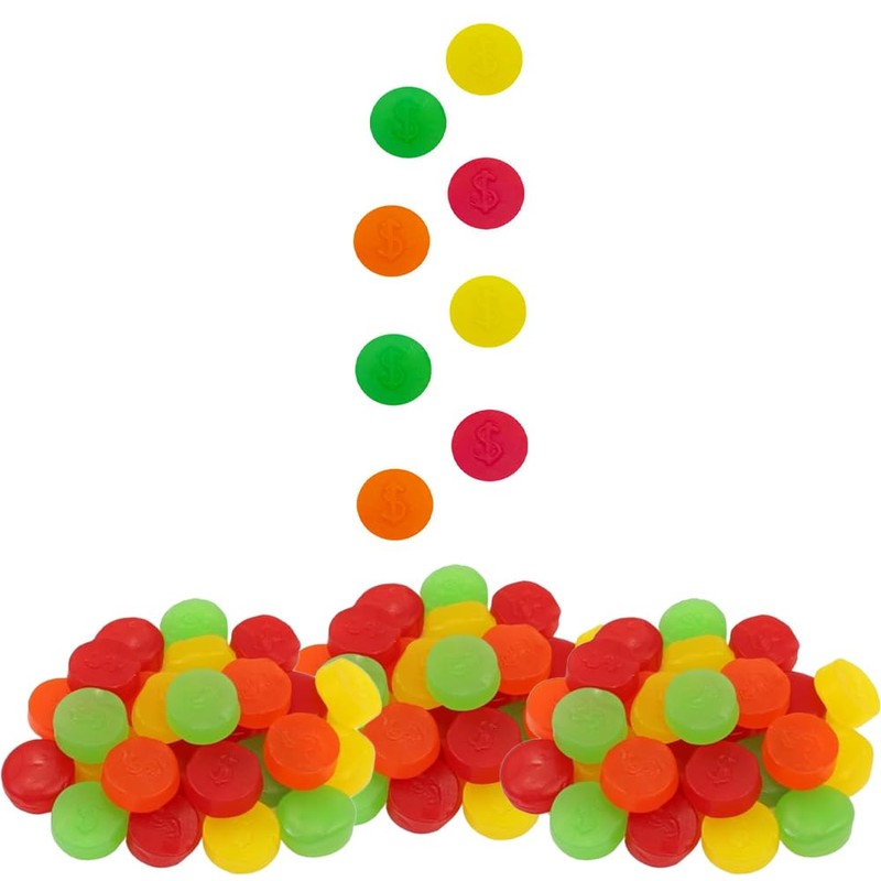 Fruidles Assorted Fruit Juju Coins, Delicious Jelly Gummy Candy, Fun