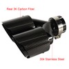 Carbon Fiber Dual Exhaust Tip 2.5 Inch Inlet 4 Inch