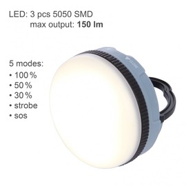 10T MCL 150 - Small Camping Lamp with 150 Lumens | 3 LEDs (5050 SMD) | 71 g | Torch | Blue