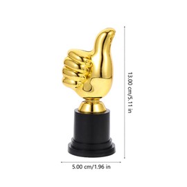 NUOBESTY Toy Trophy with Golden Thumb Trophy Made of Plastic Award "Thumbs Up" Award Trophies Rewards for Work Rewards for Games Children