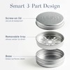Arista Shampoo Bar Holder, Aluminium Travel Soap Case with Lid