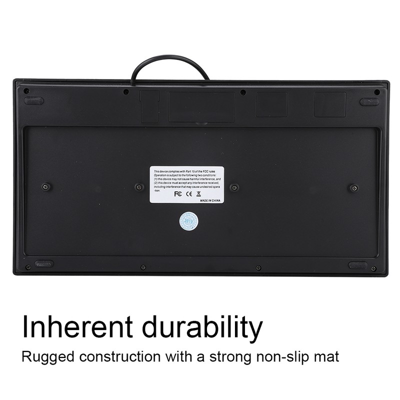 Ultra thin Mini Wired MC 9712 Keyboard USB Industrial Silent