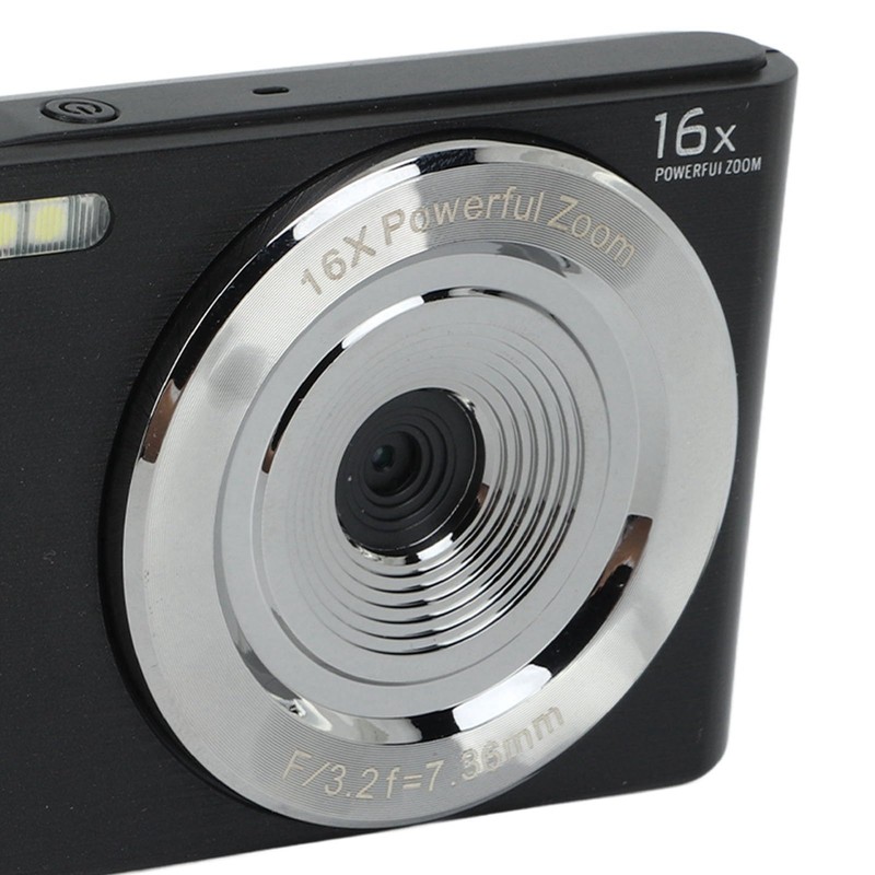 Digital Zoom Camera with 16x Powerful Zoom, 4K 44MP Full