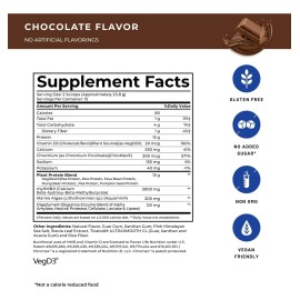 Power Life Proteina Vegetal Post-entreno Masa Muscular 387g Chocolate