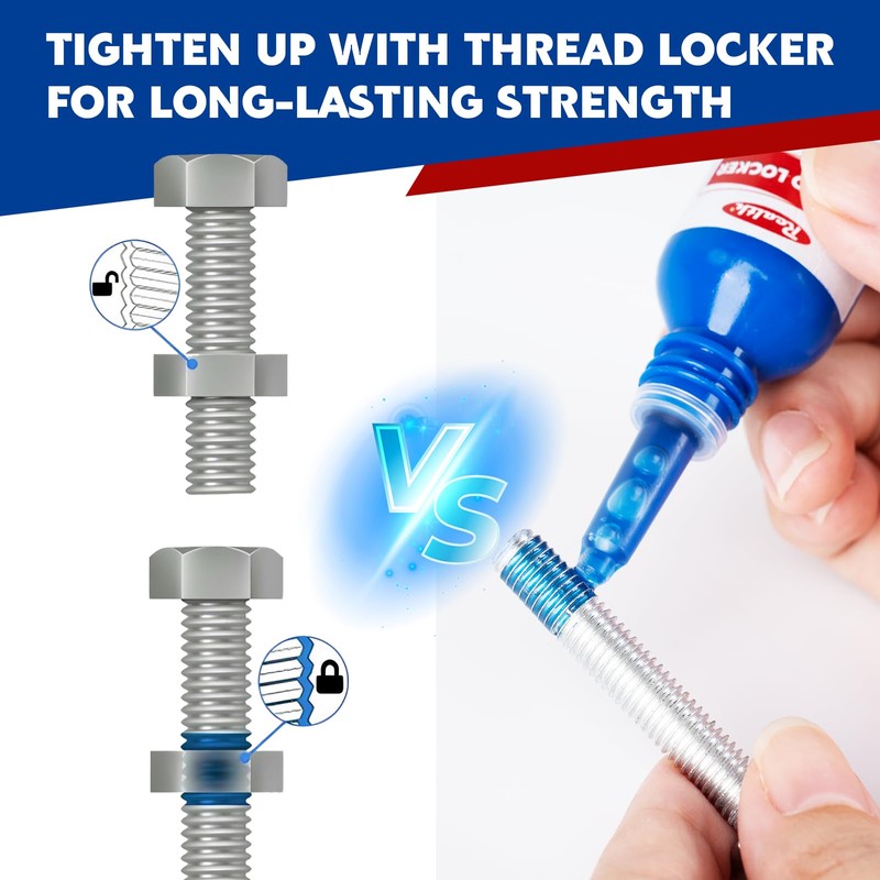 Realth Thread Lock Blue 10ml | Medium Strength Threadlock |