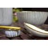 Japanese Striped Dish Set - Oriental 4 Piece Striped Dish