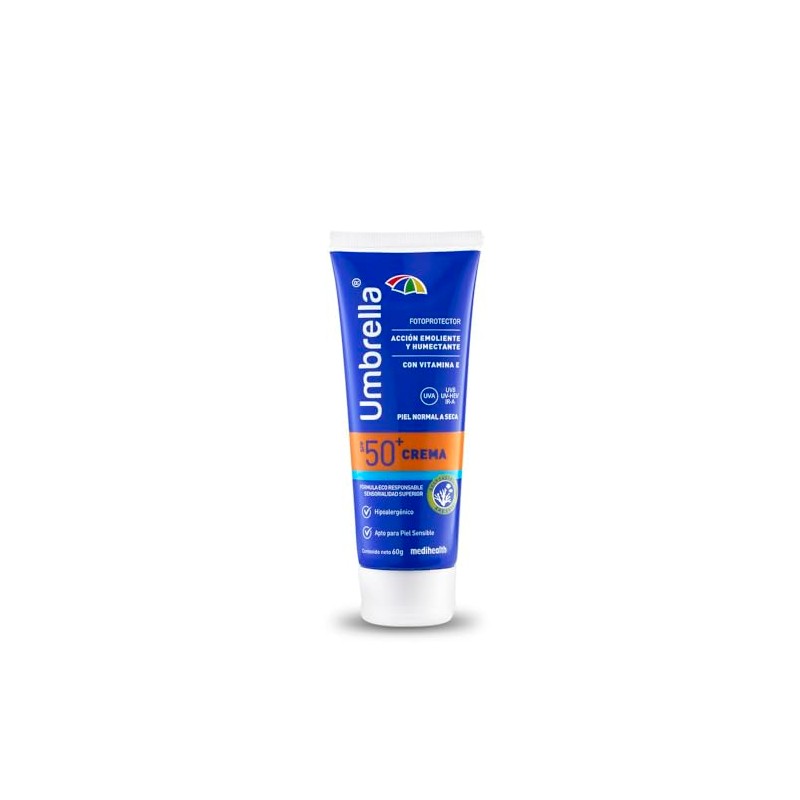 Umbrella Crema Spf Filtro Facial Protector Solar Óxido Zinc Piel