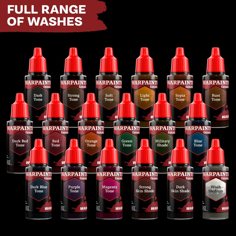 The Army Painter, Warpaints Fanatic Washes Dark Tone Single Acrylics,