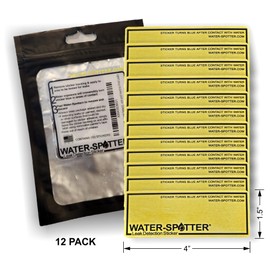 Generic Water-Spotter Leak Detection Sticker, Easily Locate Intermittent and Hard-to-Find Leaks, Turns Blue with Water Contact, WS001
