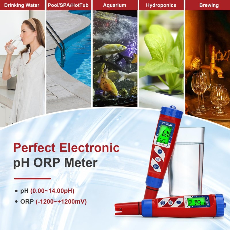 Hydrogen Water Tester, YINMIK 2024 Hydrogen Tester, Digital Hydrogen Water