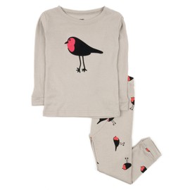 Leveret Birds 2 Piece Pajama Set 100% Cotton 6 Years