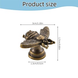 Cabinets Knobs 12pcs,Bee Cabinet Knobs, Mental Cupboard Door, Decorative Dresser Drawer Handle Pull Furniture Handle for Closet Cupboards Bookcases Cabinet Knobs