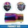 A ABSOPRO Car Exhaust Tip Pipe Heart Shape 2.5 Inch