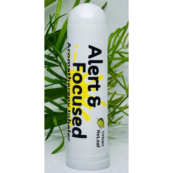 Urban ReLeaf Alert & Focused Aromatherapy! Wake Up & Concentrate. 100% Natural Drug-Free Alternative. Bright Botanical Blend! Helps Studying, Work, Driving. Energizing Scent!