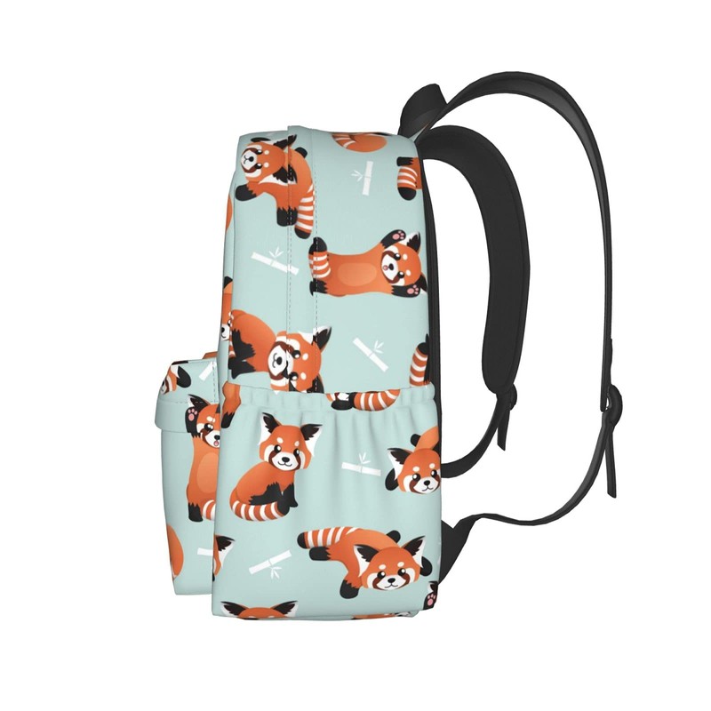 KiuLoam 17 Inch Backpack Cute Red Panda Laptop Backpack Shoulder