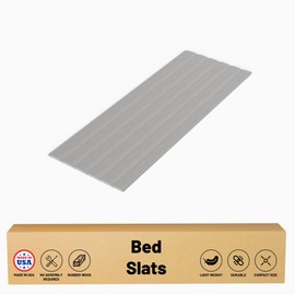 Greaton, 0.75-Inch Heavy Duty Vertical Wooden Bunkie Board/Bed Slats, Twin, Grey